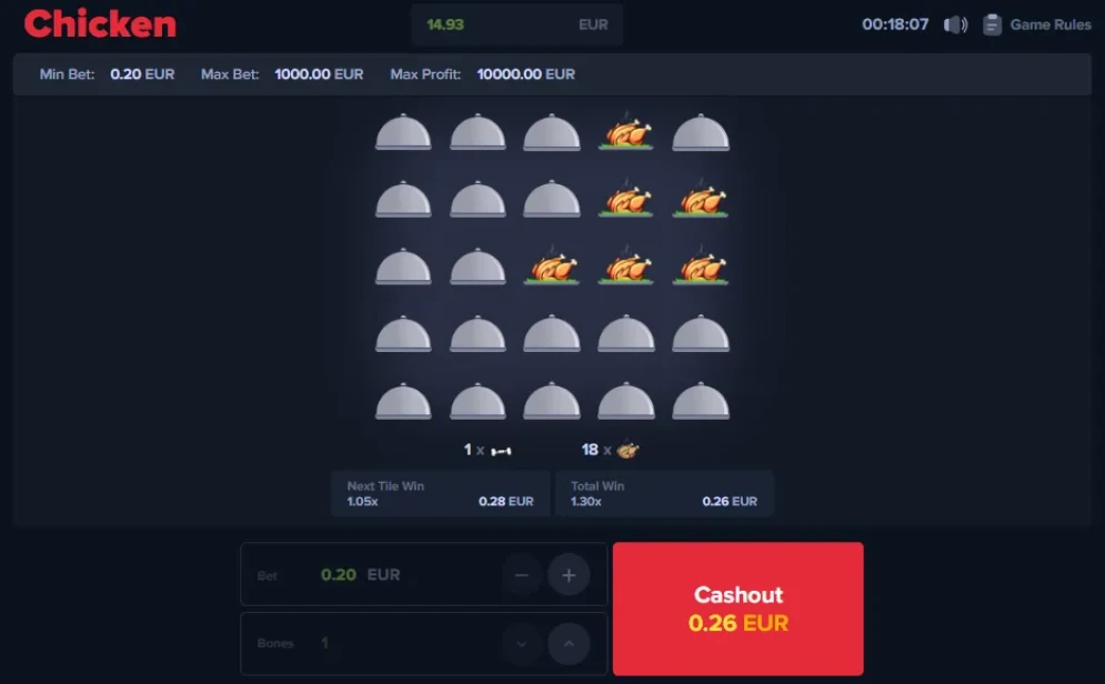 MyStake Chicken Game